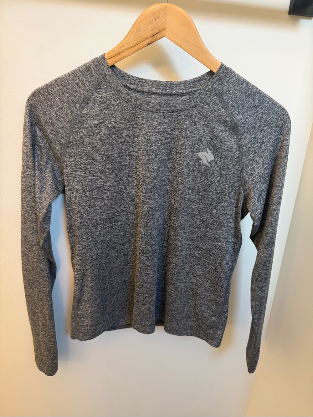 Rabbit EZ Tee LS Cropped in Charcoal